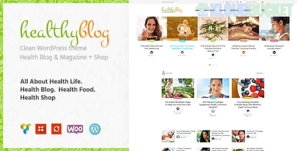 Healthy Living - Blog with Online Store WordPress Theme 1.2.6