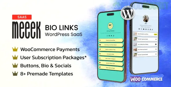 Meeek - Bio Links SaaS (WordPress) 3.2