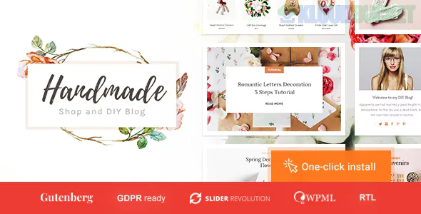 Handmade Shop - Handicraft Blog & Store Creative WordPress Theme 1.3.5