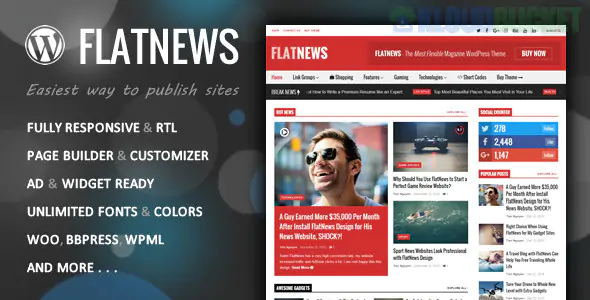 FlatNews Theme | Responsive Magazine WordPress Theme 5.8