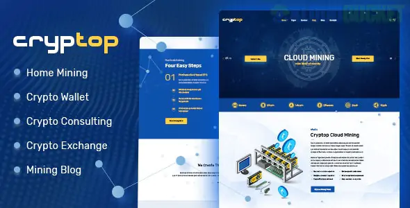 CrypTop - ICO Landing and CryptoCurrency WordPress Theme 1.0.9