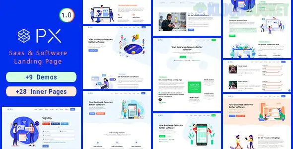 PXaas - App & Software Landing Page Theme 1.0.6