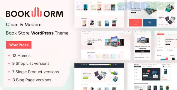 Bookworm Theme | Bookstore & Bookshop WooCommerce Theme 1.2.5